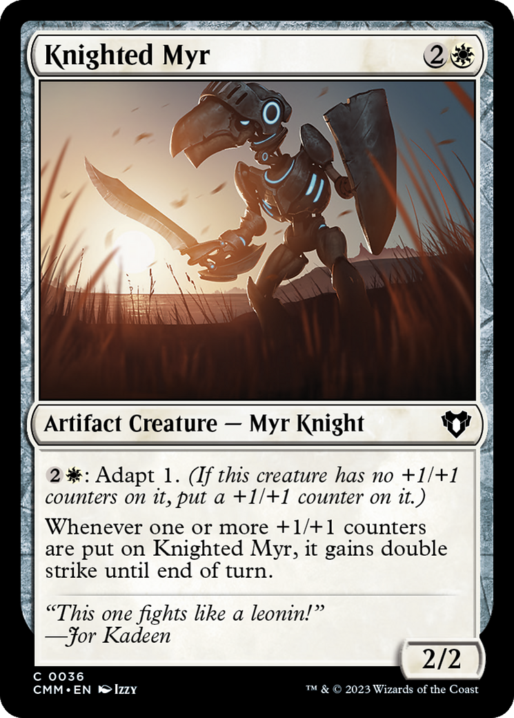 Knighted Myr [Commander Masters] | Chromatic Games