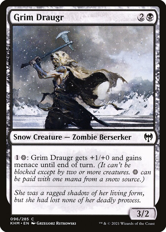 Grim Draugr 96 (Kaldheim)  - Foil | Chromatic Games