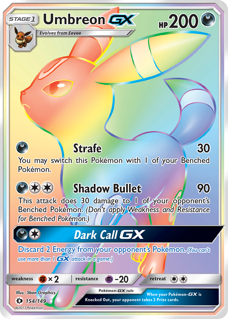 Umbreon GX (154/149) [Sun & Moon: Base Set] | Chromatic Games