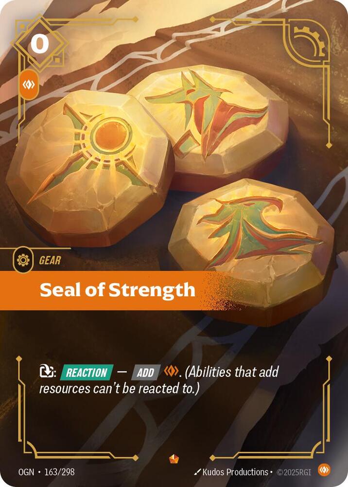 Seal of Strength 163/298 (Origins)  - Foil | Chromatic Games
