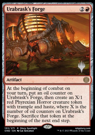 Urabrask's Forge (Promo Pack) [Phyrexia: All Will Be One Promos] | Chromatic Games