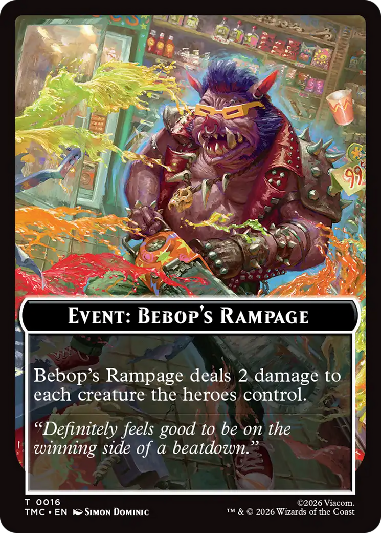 Event: Bebop's Rampage [Teenage Mutant Ninja Turtles Commander Tokens] | Chromatic Games