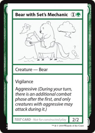 Bear with Set's Mechanic (2021 Edition) [Mystery Booster Playtest Cards] | Chromatic Games