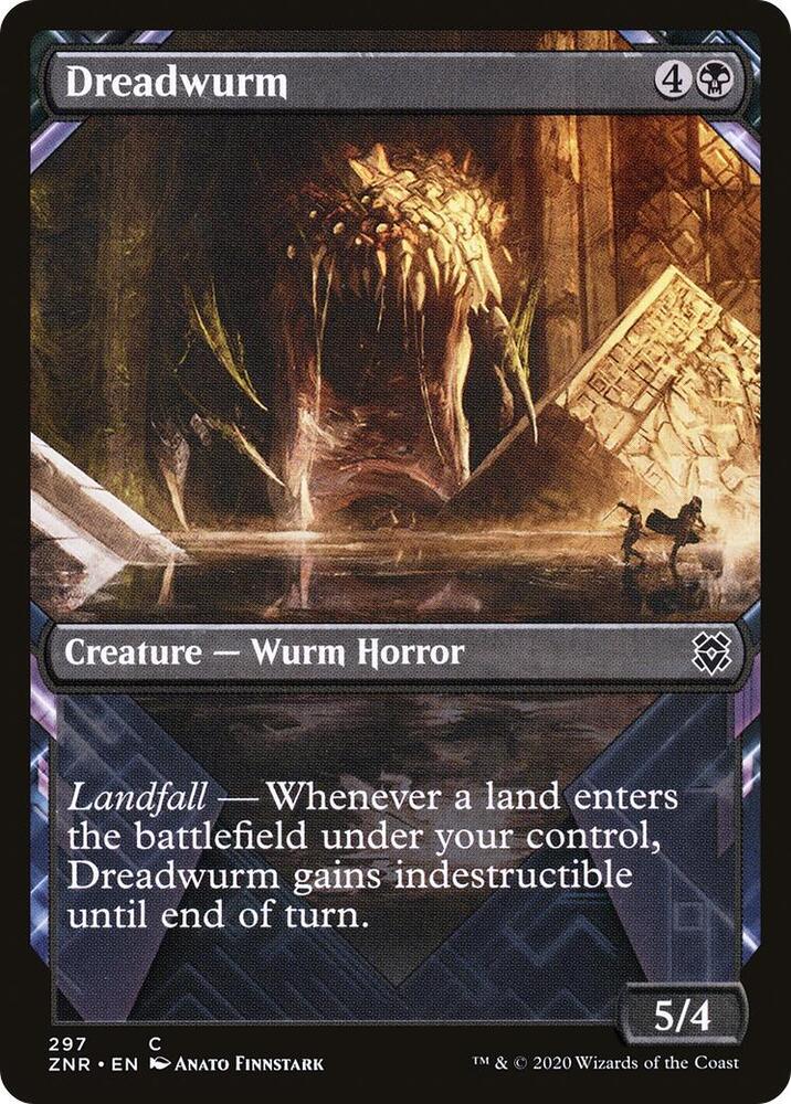 Dreadwurm 297/280 (Zendikar Rising)  - Showcase | Chromatic Games