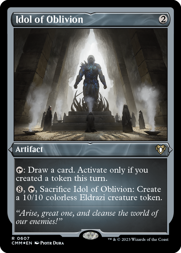 Idol of Oblivion (Foil Etched) [Commander Masters] | Chromatic Games
