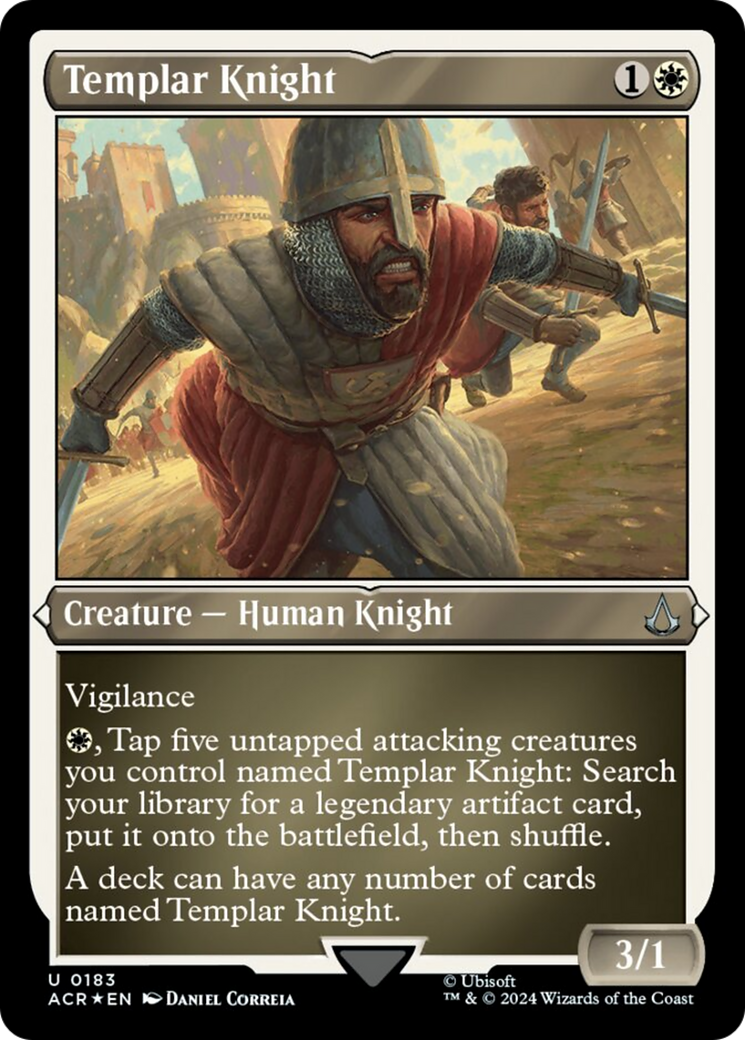 Templar Knight (Foil Etched) [Assassin's Creed] | Chromatic Games