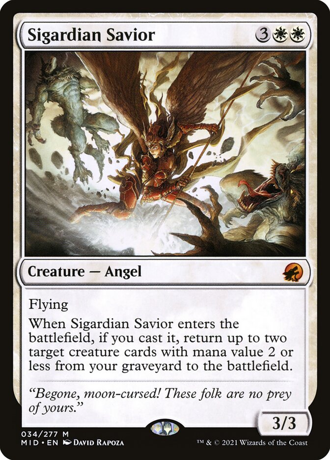 Sigardian Savior 34/277 (Innistrad: Midnight Hunt)  | Chromatic Games