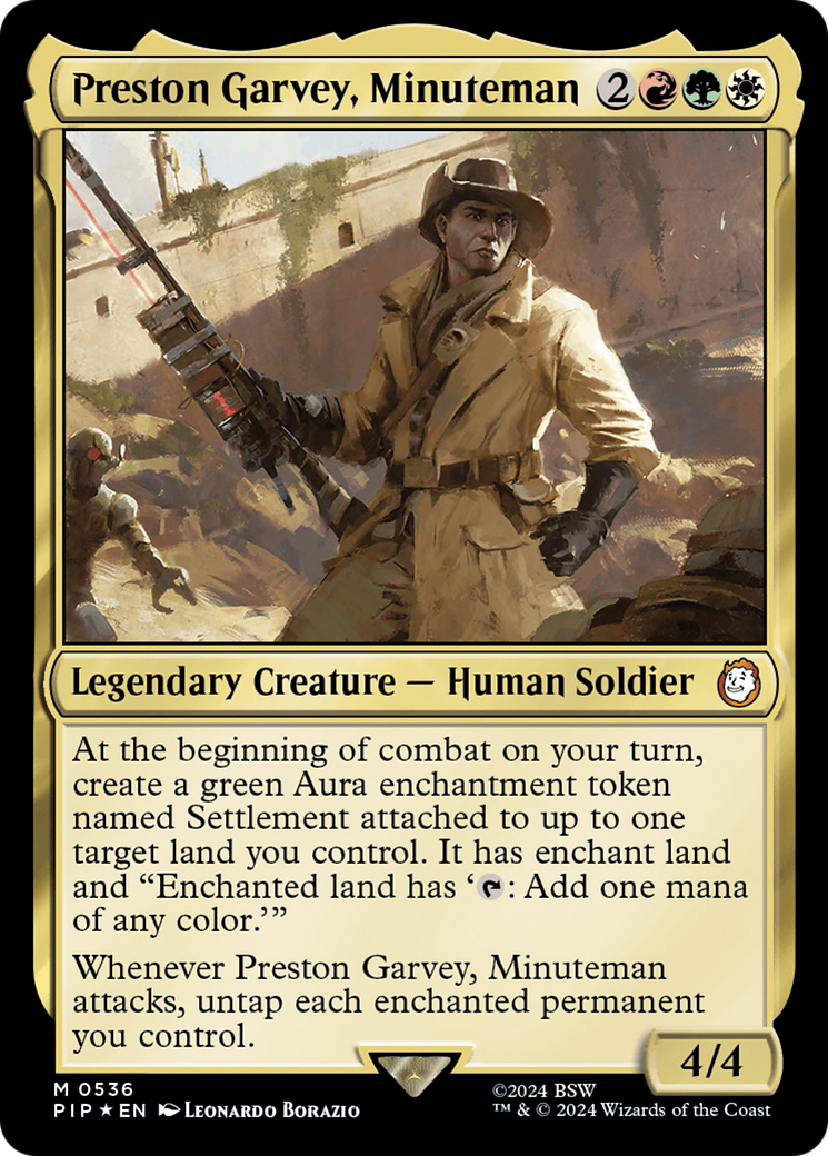 Preston Garvey, Minuteman (Surge Foil) [Fallout] | Chromatic Games