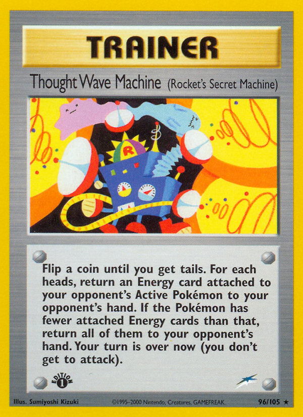 Thought Wave Machine (96/105) (Rocket's Secret Machine) [Neo Destiny 1st Edition] | Chromatic Games