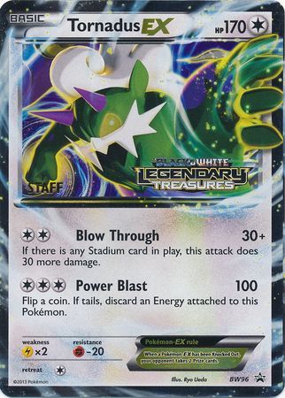 Tornadus EX (BW96) (Staff Prerelease Promo) [Black & White: Black Star Promos] | Chromatic Games