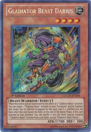 Gladiator Beast Darius [LCGX-EN244] Secret Rare | Chromatic Games