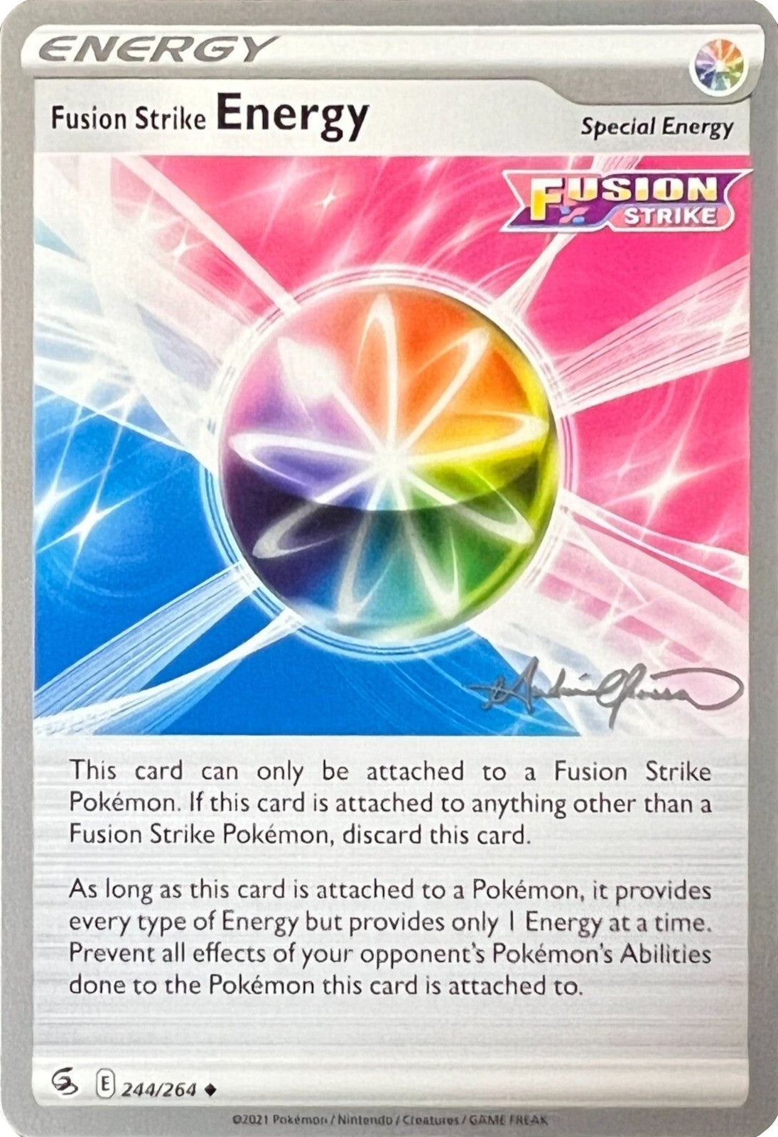 Fusion Strike Energy (244/264) (The Shape of Mew - Andre Chiasson) [World Championships 2022] | Chromatic Games