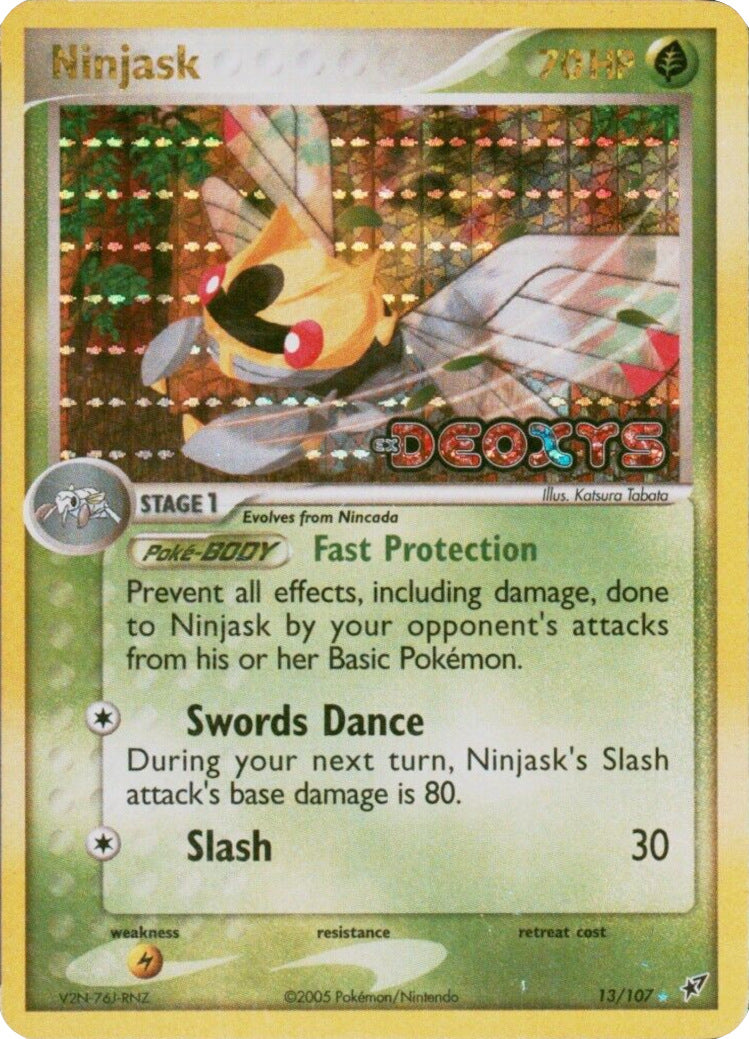 Ninjask (13/107) (Stamped) [EX: Deoxys] | Chromatic Games