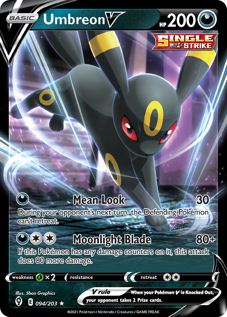 Umbreon V (094/203) (Intro Deck) [Sword & Shield: Evolving Skies] | Chromatic Games