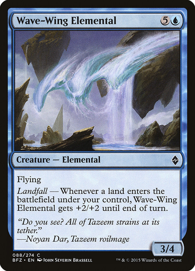 Wave-Wing Elemental 88/274 (Battle for Zendikar)  | Chromatic Games