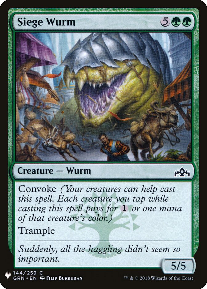 Siege Wurm [Mystery Booster] | Chromatic Games