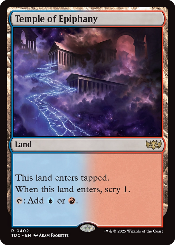 Temple of Epiphany [Tarkir: Dragonstorm Commander] | Chromatic Games