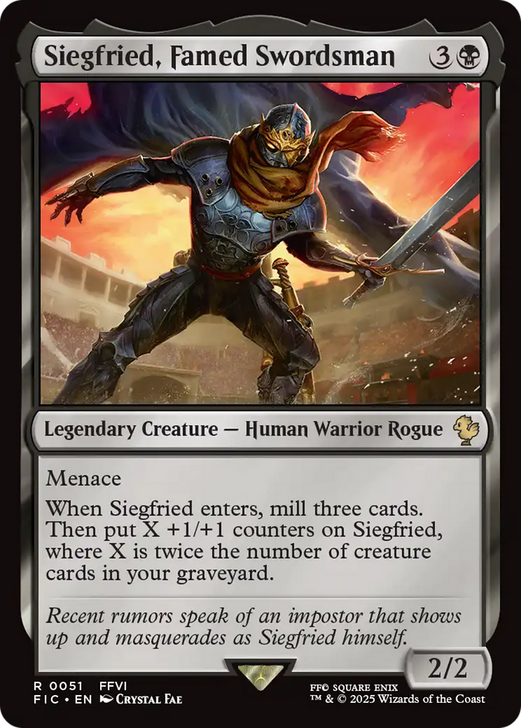 Siegfried, Famed Swordsman [FINAL FANTASY Commander] | Chromatic Games