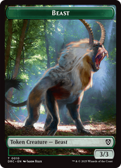 Beast (0010) // Beast (0011) Double-Sided Token [Aetherdrift Commander] | Chromatic Games