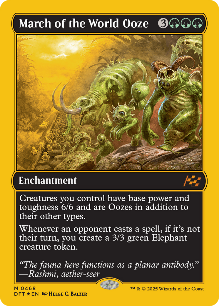 March of the World Ooze (First-Place Foil) [Aetherdrift] | Chromatic Games