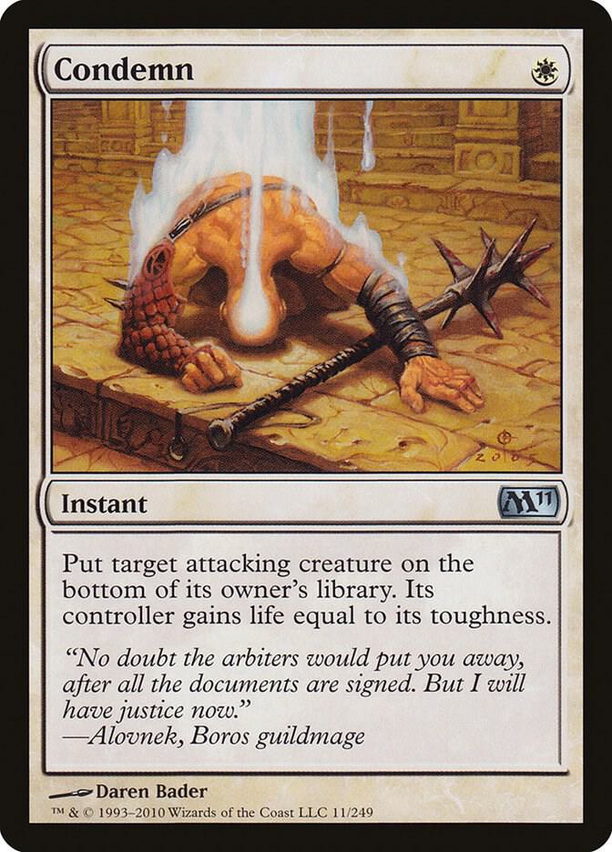 Condemn 11/249 (Magic 2011 (M11))  | Chromatic Games