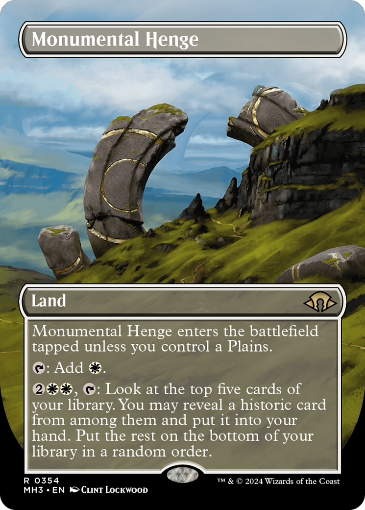 Monumental Henge (Borderless) [Modern Horizons 3] | Chromatic Games