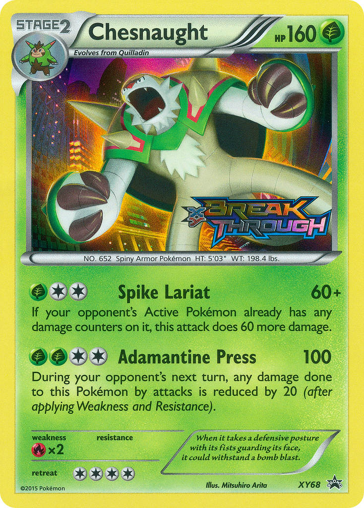 Chesnaught (XY68) [XY: Black Star Promos] | Chromatic Games