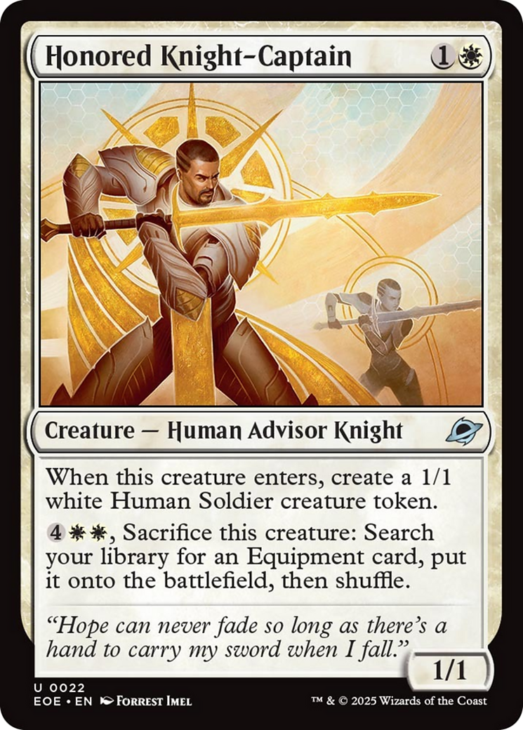Honored Knight-Captain [Edge of Eternities] | Chromatic Games
