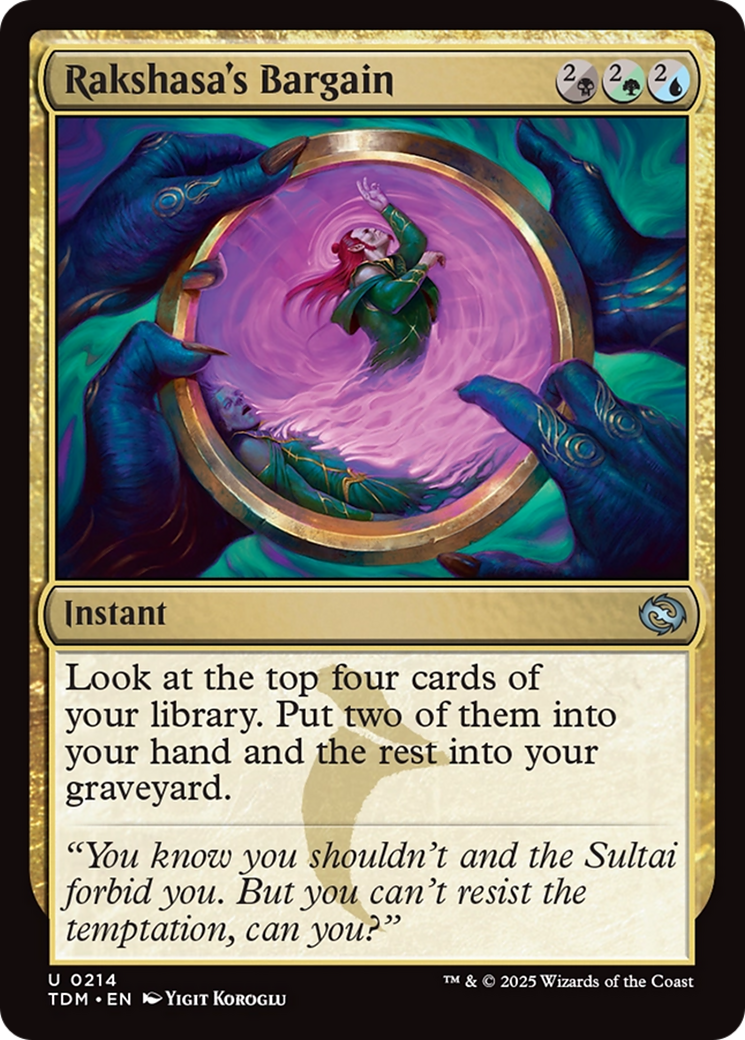 Rakshasa's Bargain [Tarkir: Dragonstorm] | Chromatic Games