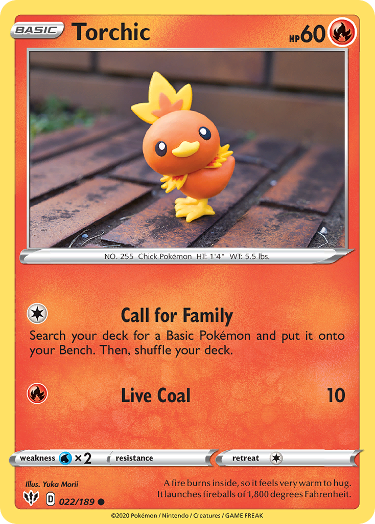 Torchic (022/189) [Sword & Shield: Darkness Ablaze] | Chromatic Games