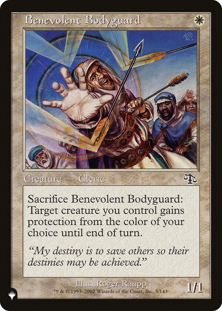 Benevolent Bodyguard [The List Reprints] | Chromatic Games