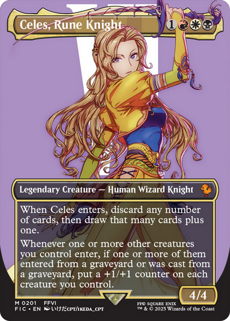 Celes, Rune Knight (Borderless) [FINAL FANTASY Commander] | Chromatic Games