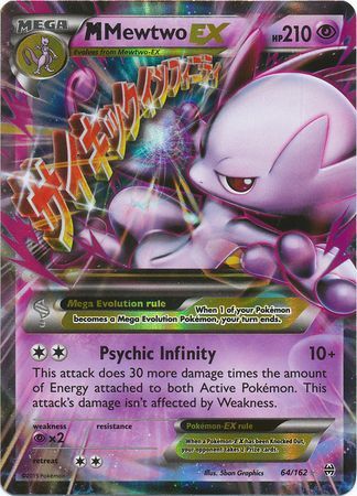 M Mewtwo EX (64/162) (Jumbo Card) [XY: BREAKthrough] | Chromatic Games