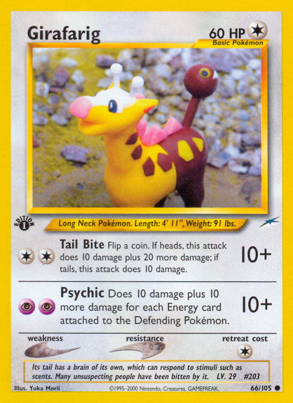 Girafarig (66/105) [Neo Destiny 1st Edition] | Chromatic Games