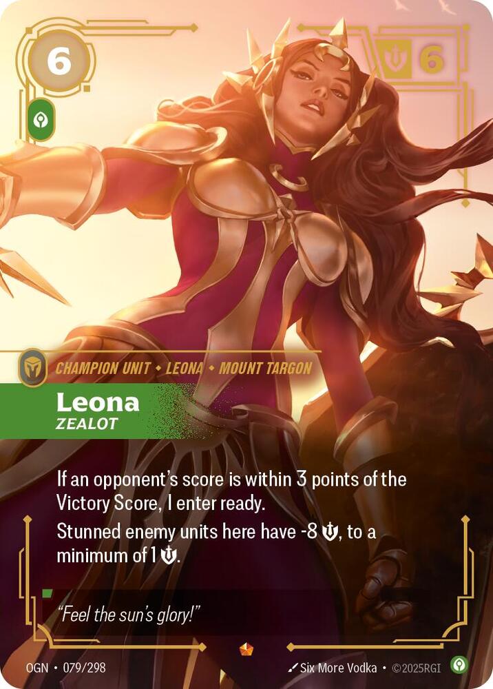 Leona - Zealot 079/298 (Origins)  - Foil | Chromatic Games