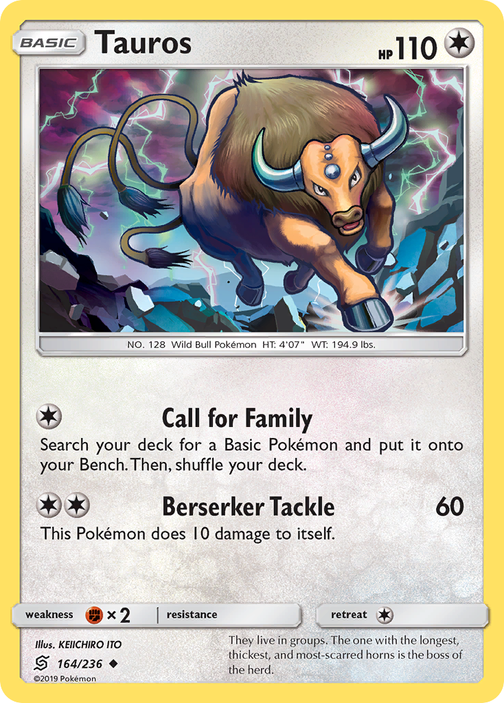 Tauros (164/236) [Sun & Moon: Unified Minds] | Chromatic Games