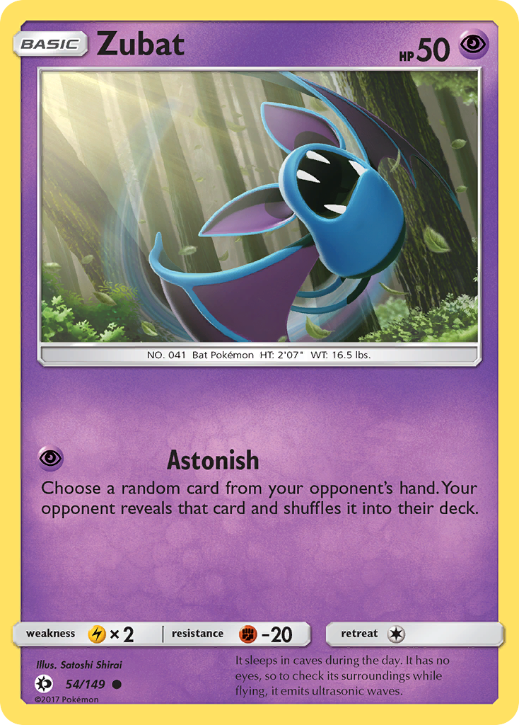 Zubat (54/149) [Sun & Moon: Base Set] | Chromatic Games