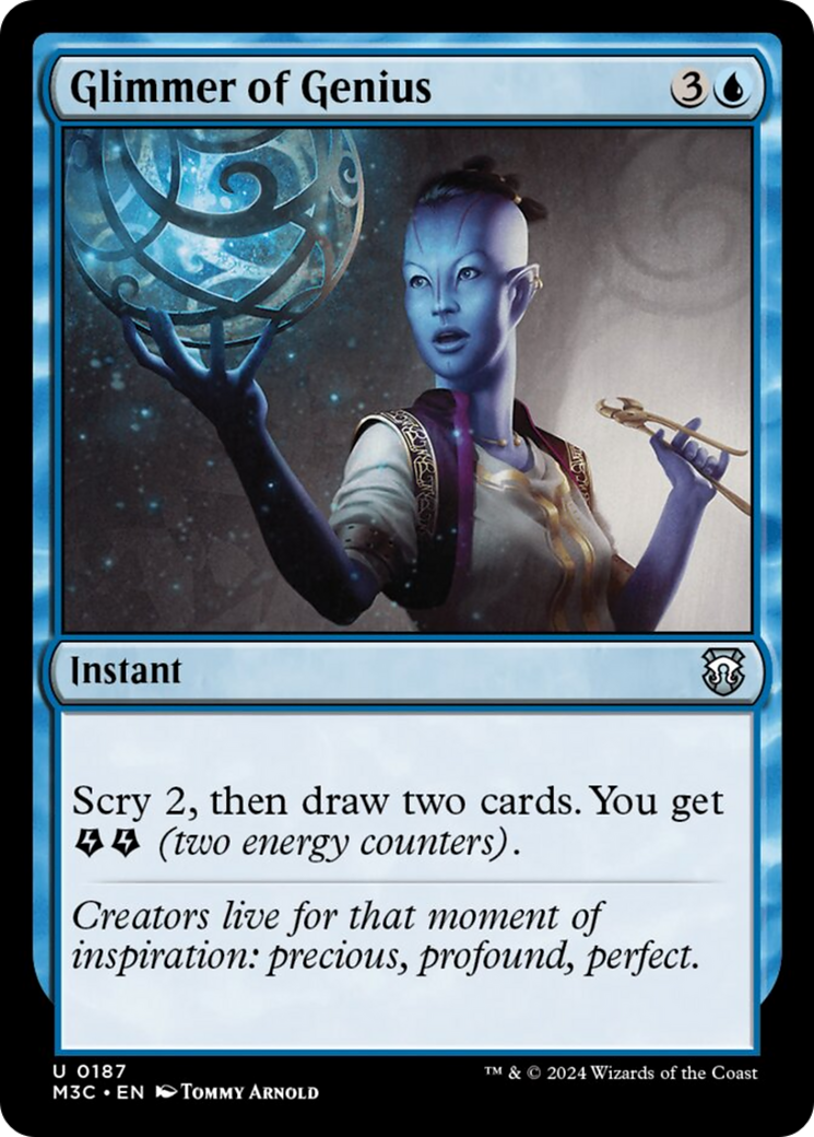 Glimmer of Genius (Ripple Foil) [Modern Horizons 3 Commander] | Chromatic Games