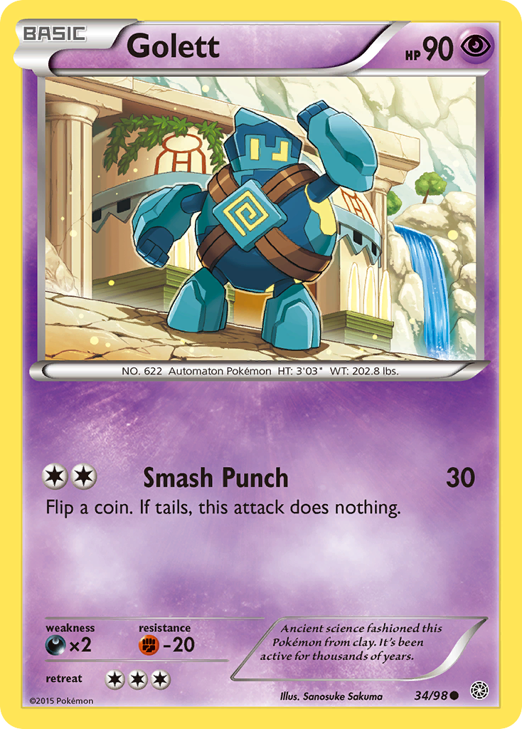 Golett (34/98) [XY: Ancient Origins] | Chromatic Games