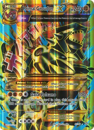 Primal Groudon EX (97/98) (Jumbo Card) [XY: Ancient Origins] | Chromatic Games