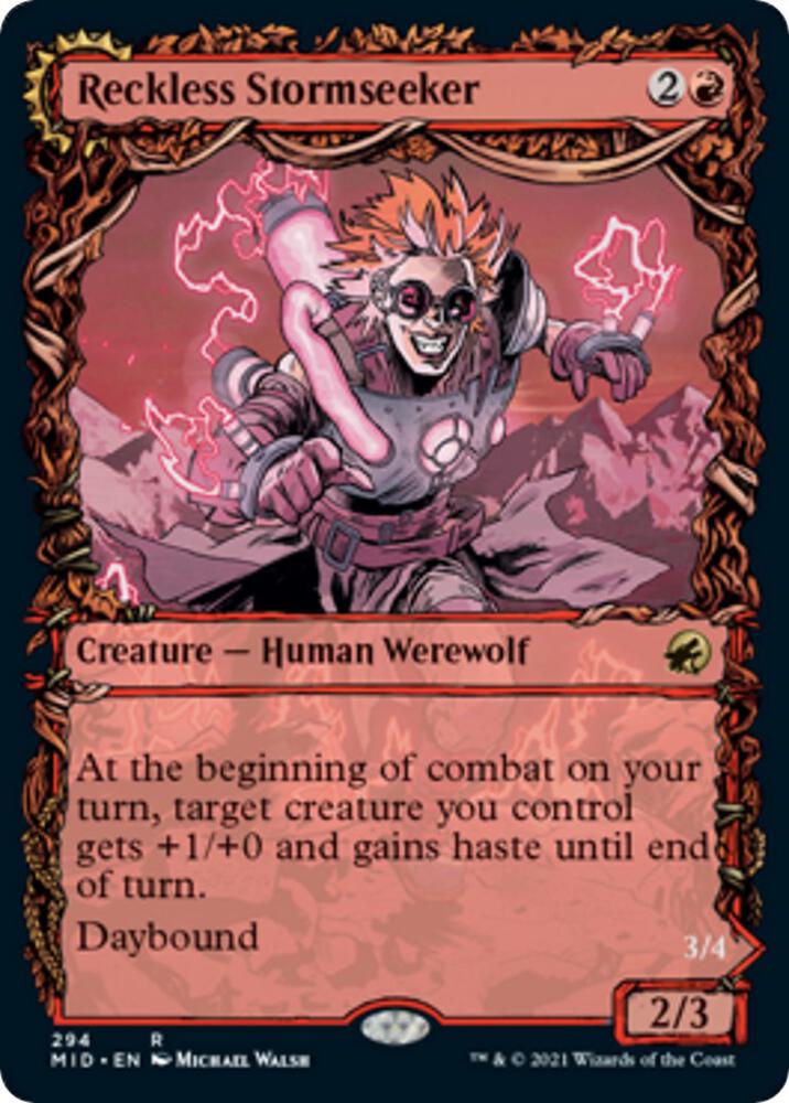 Reckless Stormseeker Showcase 294 (Innistrad: Midnight Hunt)  | Chromatic Games