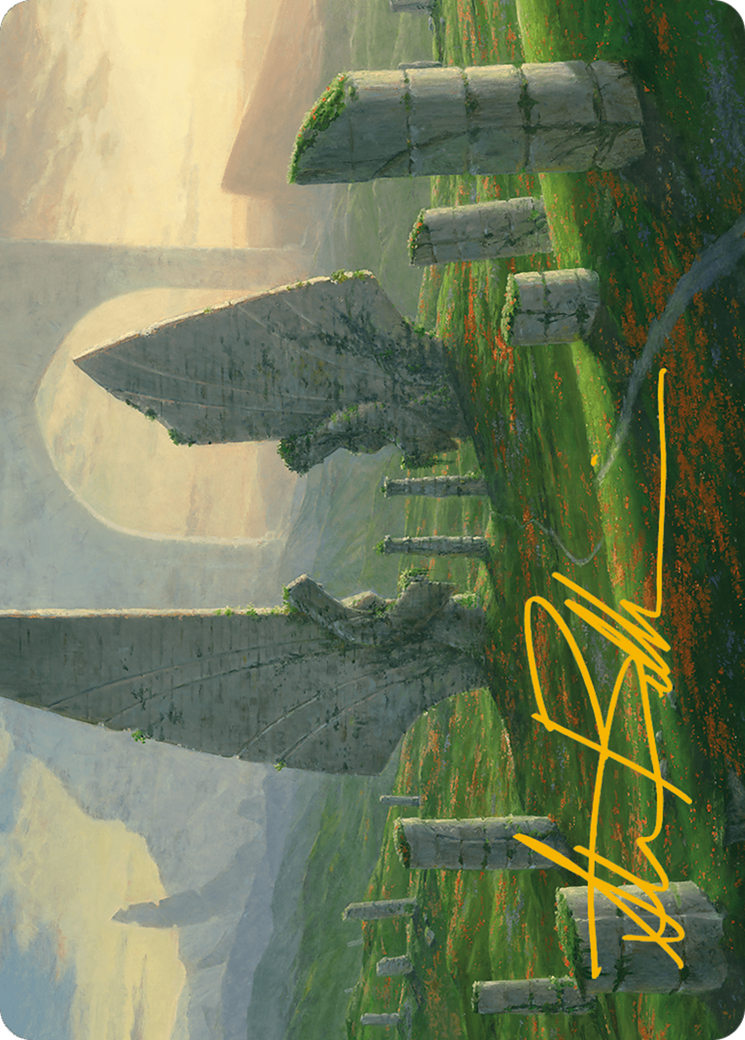 Monumental Henge Art Card (Gold-Stamped Signature) [Modern Horizons 3 Art Series] | Chromatic Games