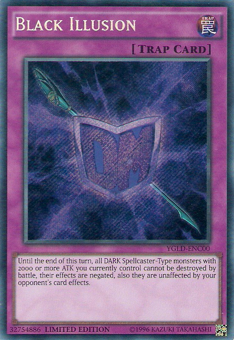 Black Illusion [YGLD-ENC00] Secret Rare | Chromatic Games
