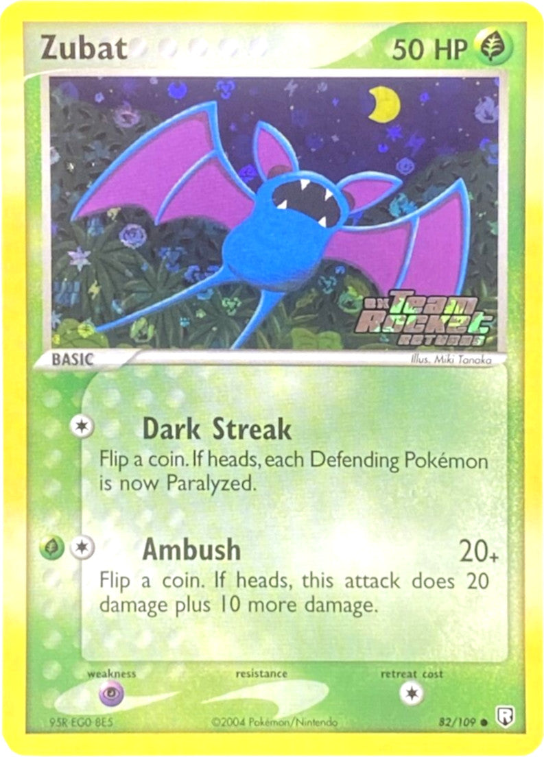 Zubat (82/109) (Stamped) [EX: Team Rocket Returns] | Chromatic Games