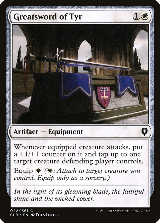 Greatsword of Tyr 22 (Commander Legends: Battle for Baldur's Gate)  | Chromatic Games