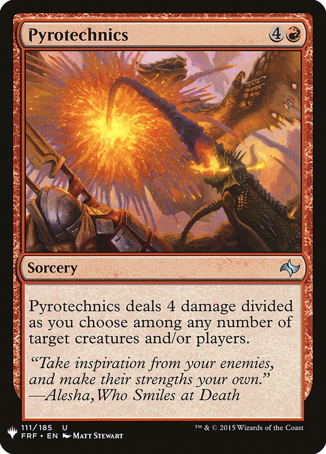 Pyrotechnics [Mystery Booster] | Chromatic Games