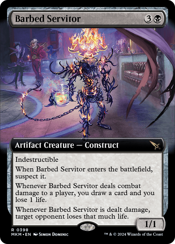 Barbed Servitor (Extended Art) [Murders at Karlov Manor] | Chromatic Games