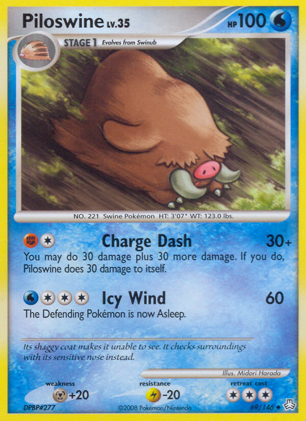 Piloswine (69/146) [Diamond & Pearl: Legends Awakened] | Chromatic Games