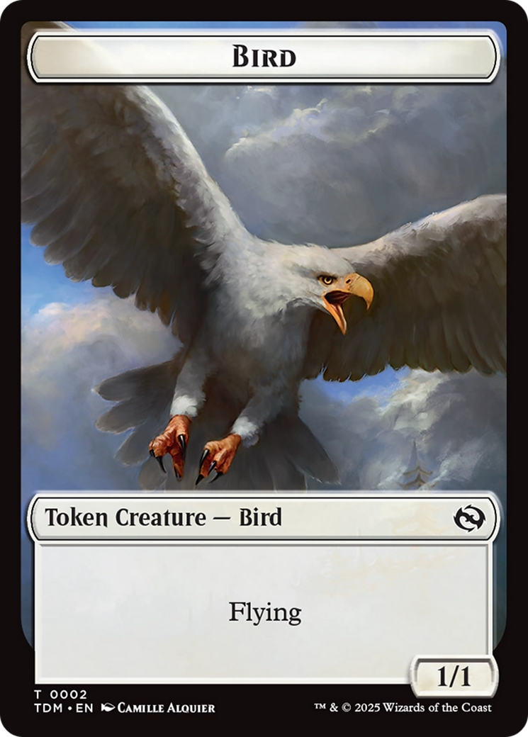 Thopter // Bird Double-Sided Token [Tarkir: Dragonstorm Commander Tokens] | Chromatic Games