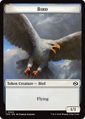 Thopter // Bird Double-Sided Token [Tarkir: Dragonstorm Commander Tokens] | Chromatic Games